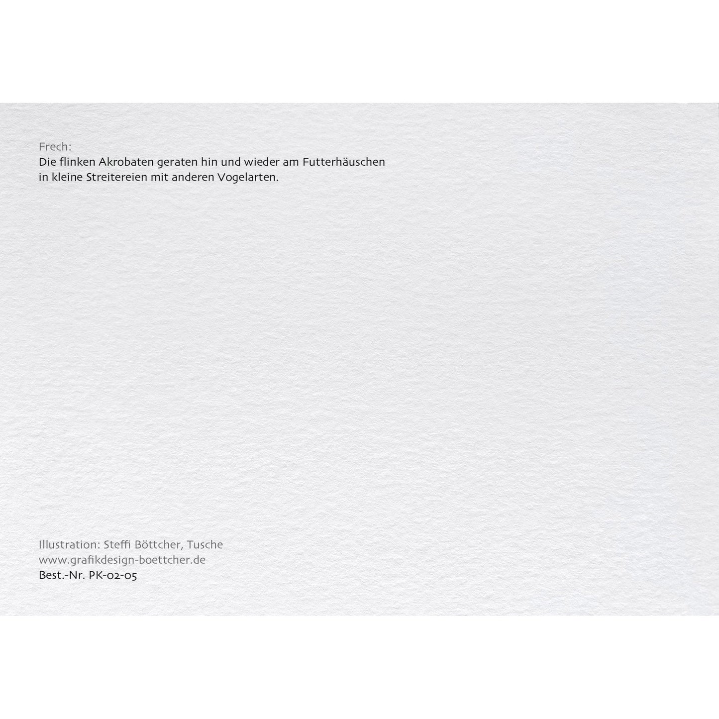 Postkarte – Blaumeise