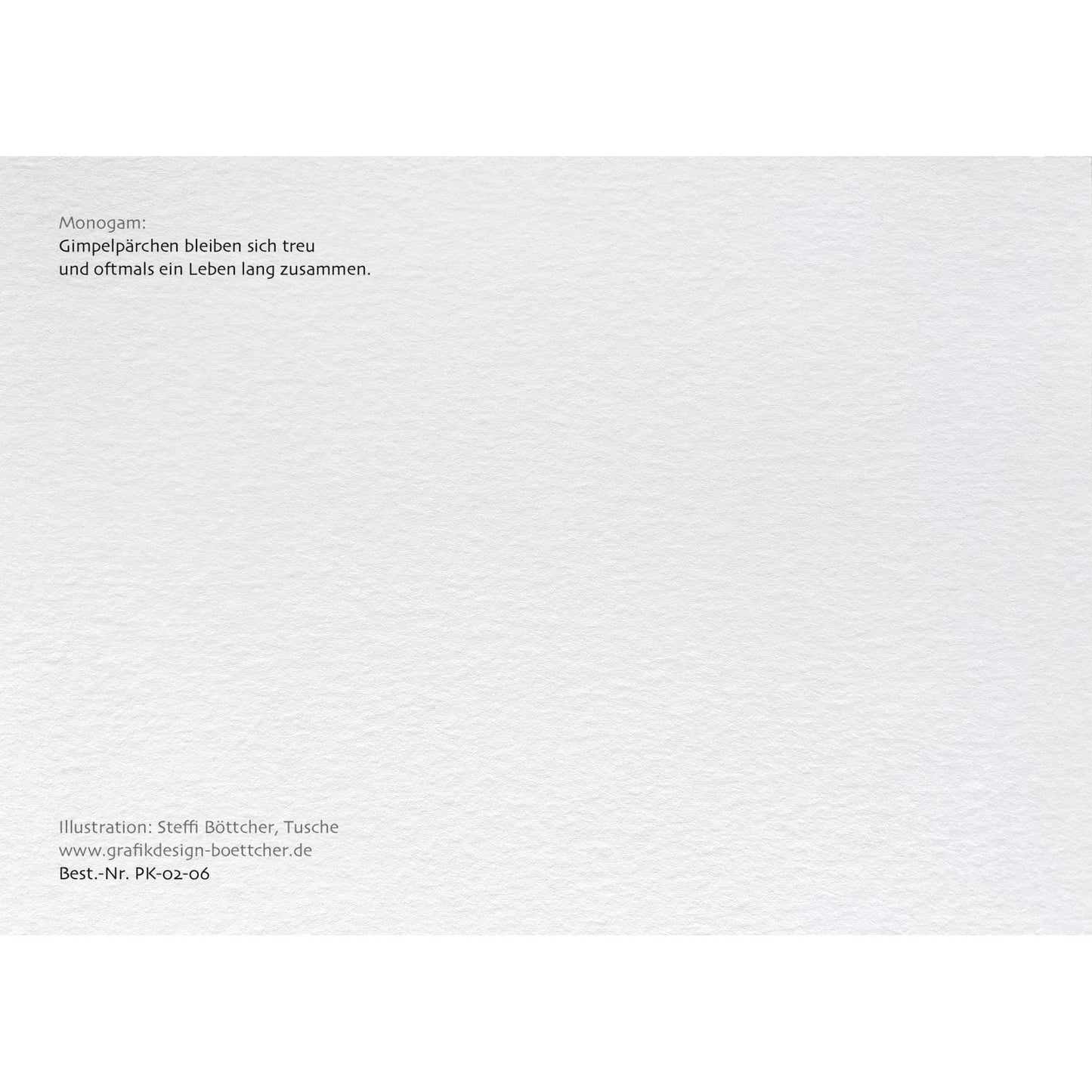 Postkarte – Gimpel