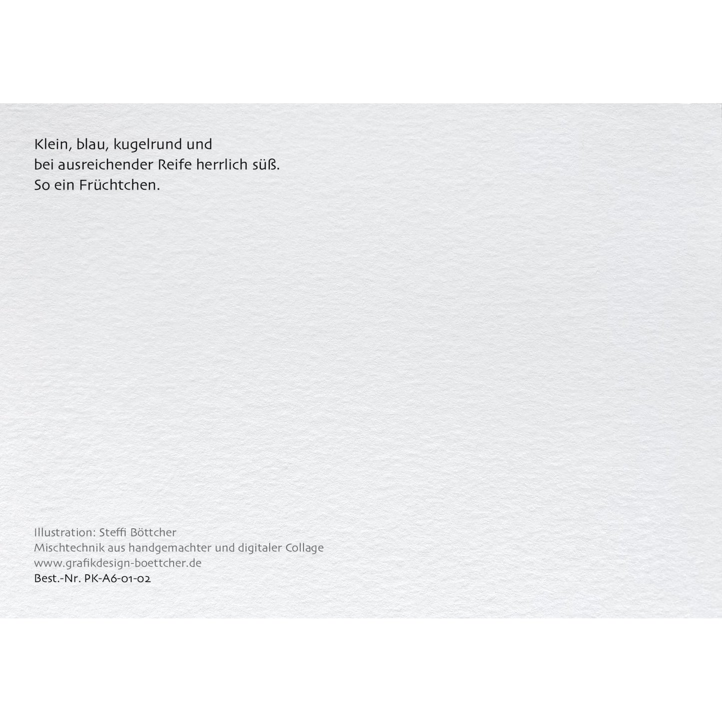 Postkarte – Heidelbeeren