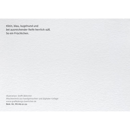 Postkarte – Heidelbeeren