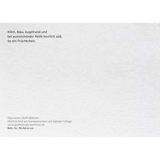 Postkarte – Heidelbeeren