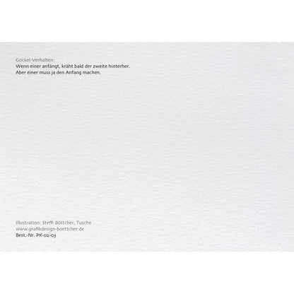 Postkarte – Hahn