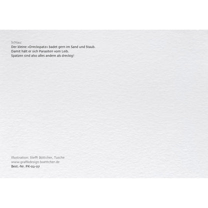 Postkarte – Haussperling